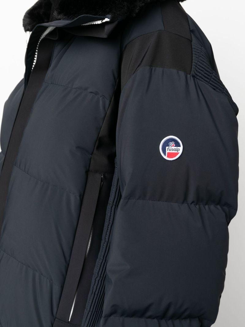 Black Dolores Quilted Ski Jacket