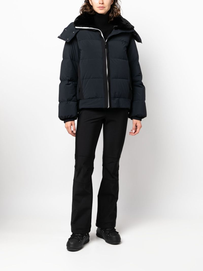 Black Dolores Quilted Ski Jacket