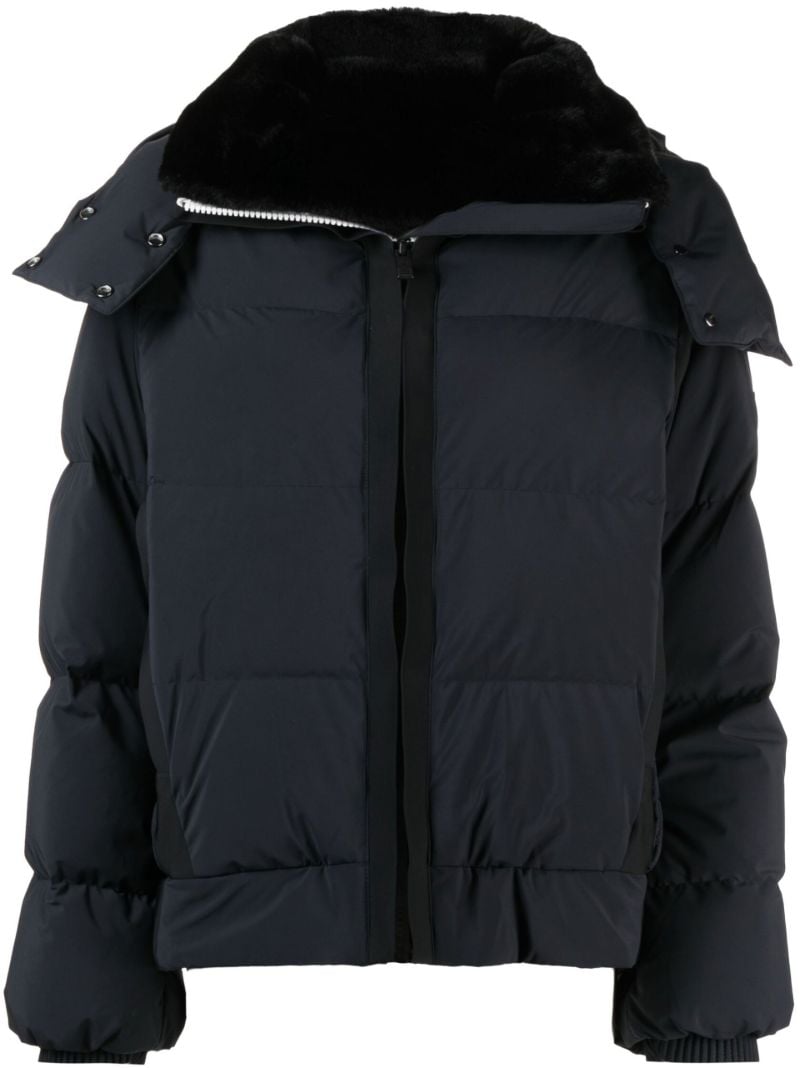 Black Dolores Quilted Ski Jacket