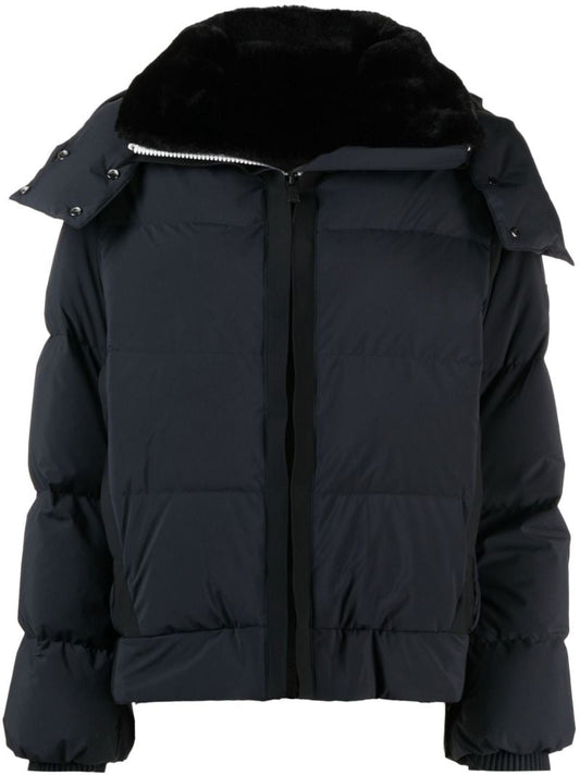 Black Dolores Quilted Ski Jacket