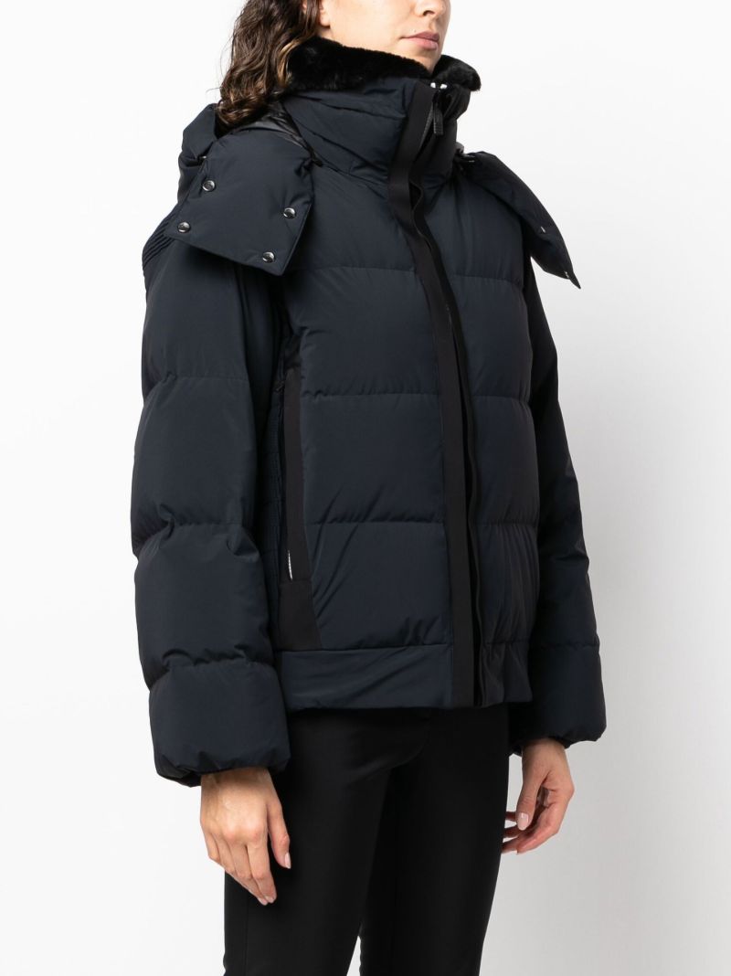 Black Dolores Quilted Ski Jacket