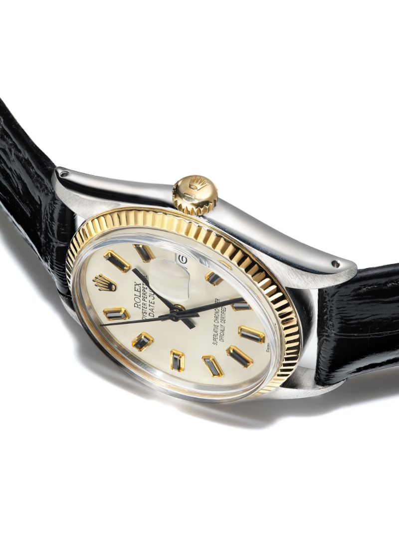 Reworked Vintage Stainless Steel Rolex Datejust Watch