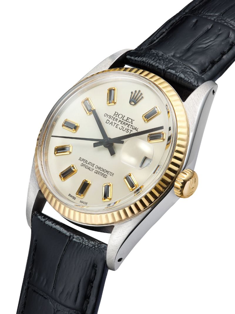 Reworked Vintage Stainless Steel Rolex Datejust Watch