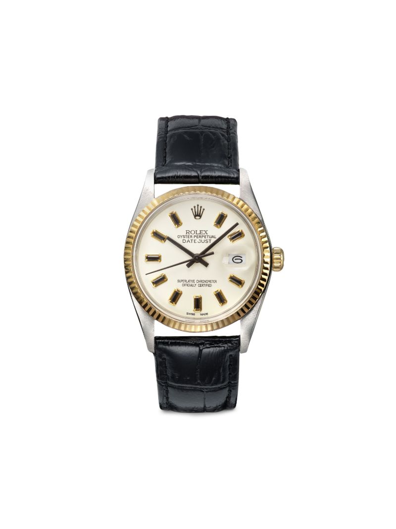 Reworked Vintage Stainless Steel Rolex Datejust Watch