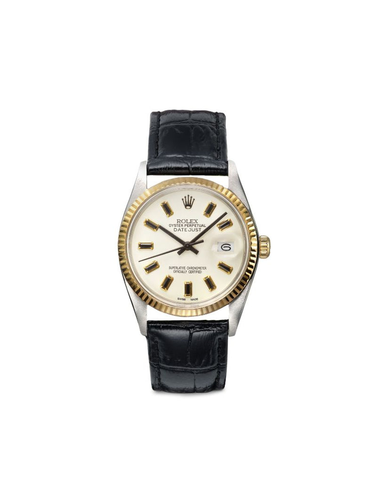 Reworked Vintage Stainless Steel Rolex Datejust Watch