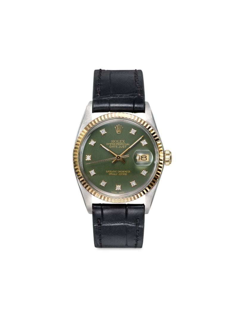 Reworked Vintage Stainless Steel Rolex Datejust Watch