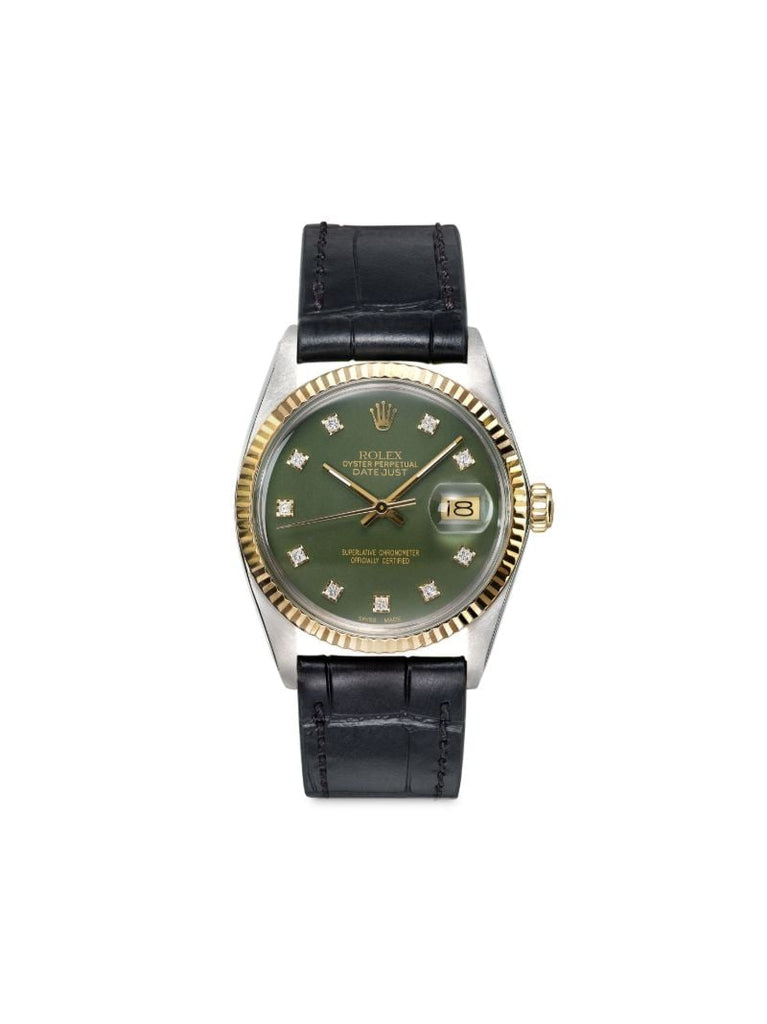 Reworked Vintage Stainless Steel Rolex Datejust Watch