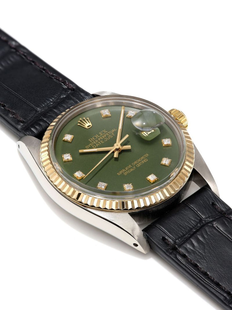 Reworked Vintage Stainless Steel Rolex Datejust Watch