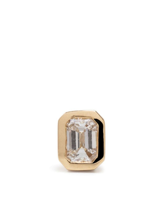 18k Yellow Gold Diamond Single Stud Earring