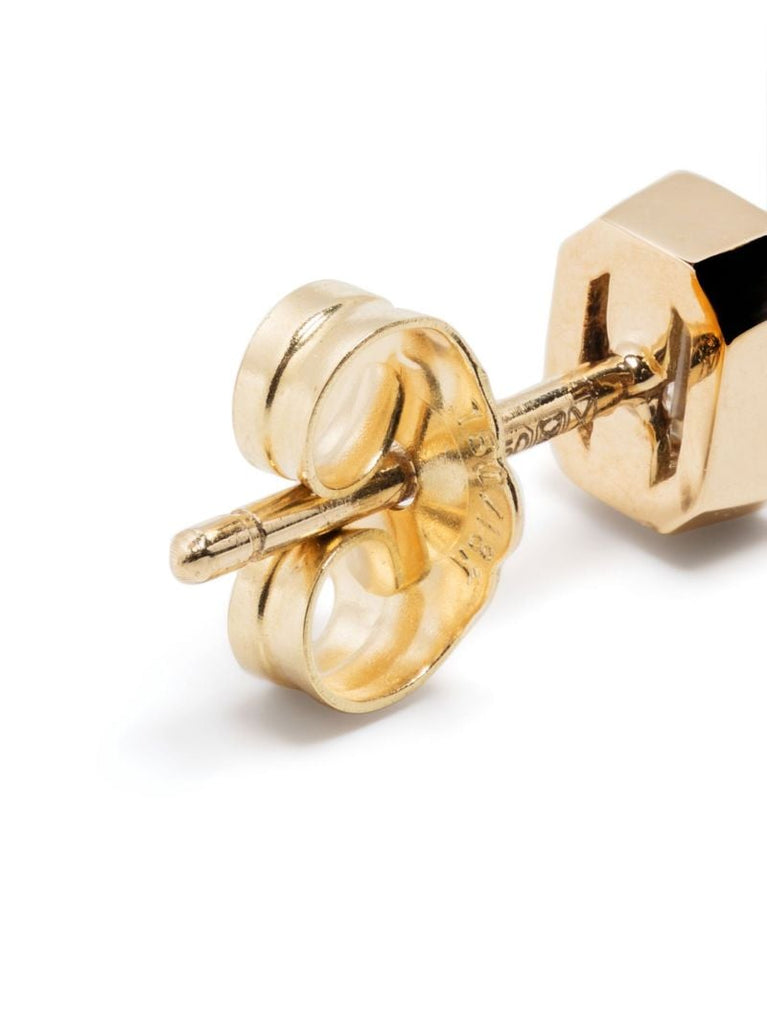 18k Yellow Gold Diamond Single Stud Earring