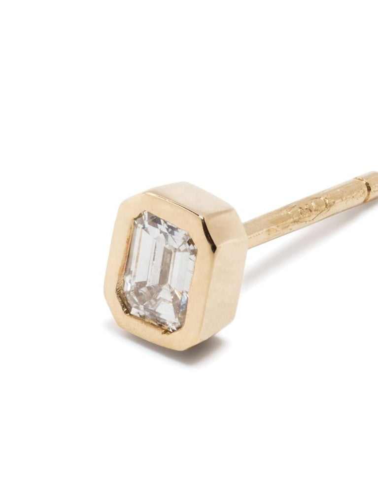 18k Yellow Gold Diamond Single Stud Earring