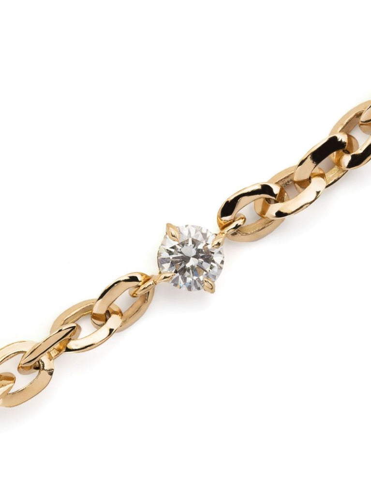 18k Yellow Gold Xs Knife Edge Diamond Bracelet