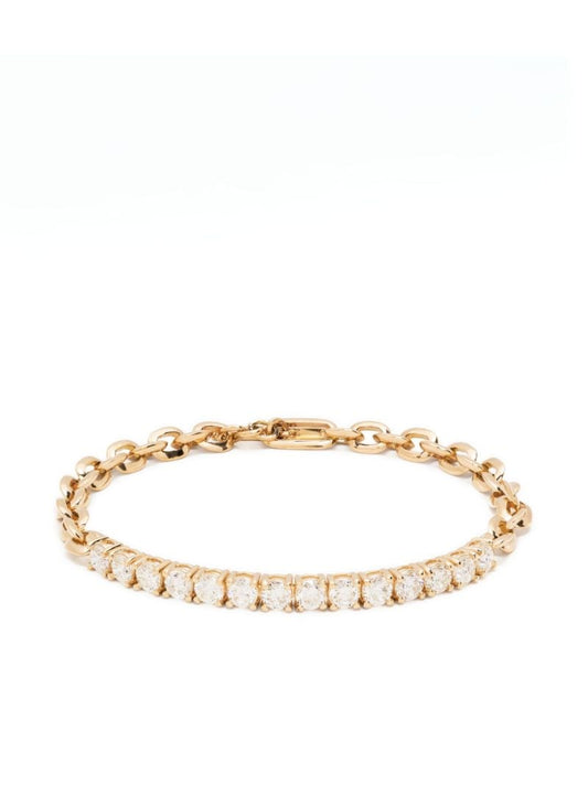 18k Yellow Gold Xs Knife Edge Diamond Bracelet