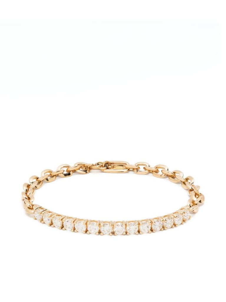 18k Yellow Gold Xs Knife Edge Diamond Bracelet