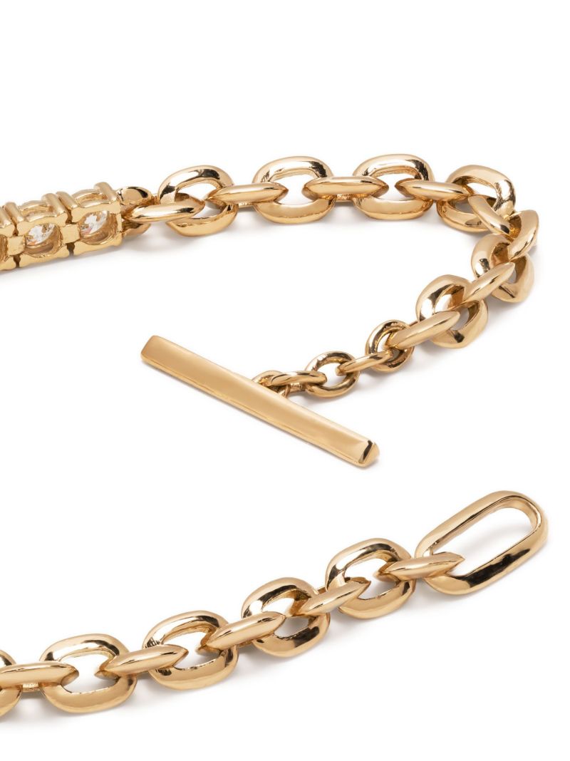 18k Yellow Gold Xs Knife Edge Diamond Bracelet
