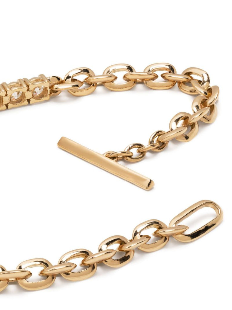 18k Yellow Gold Xs Knife Edge Diamond Bracelet