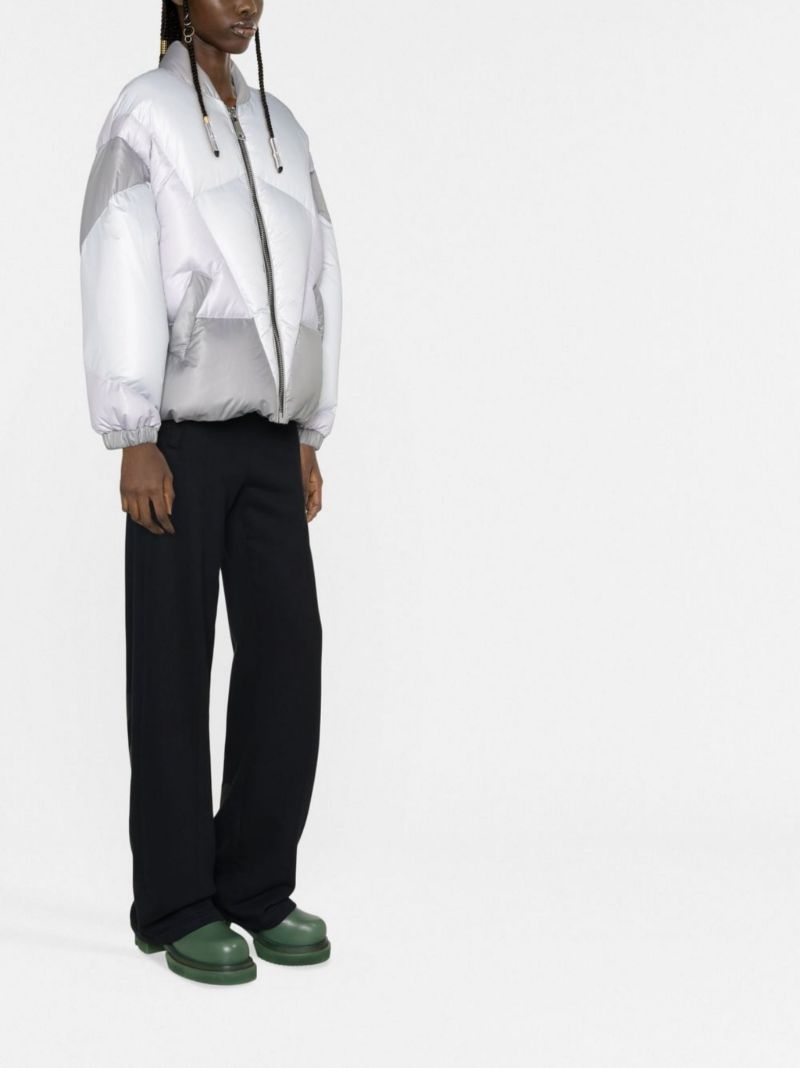 Silver Puff Khris Heart Quilted Jacket