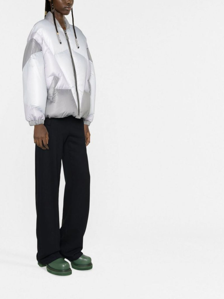 Silver Puff Khris Heart Quilted Jacket