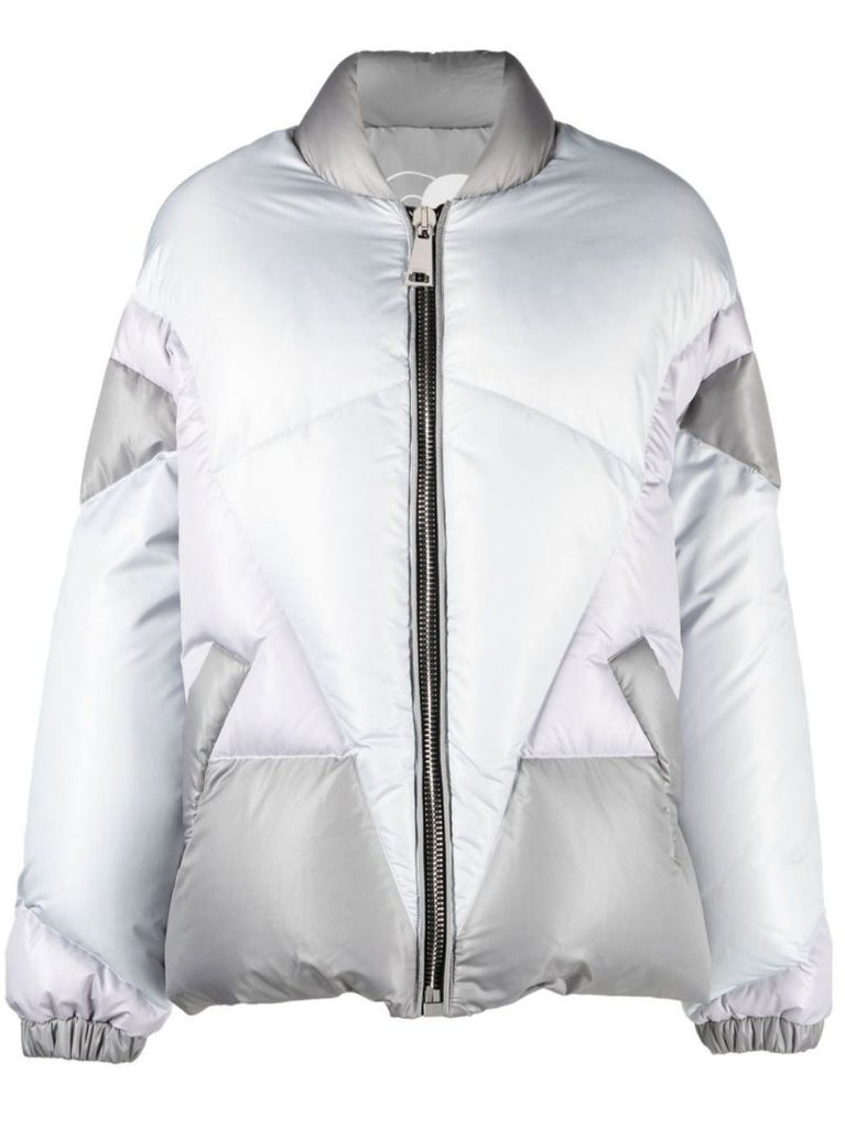 Silver Puff Khris Heart Quilted Jacket
