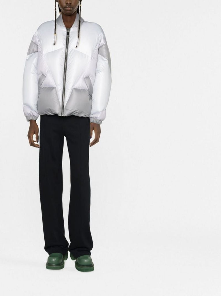 Silver Puff Khris Heart Quilted Jacket