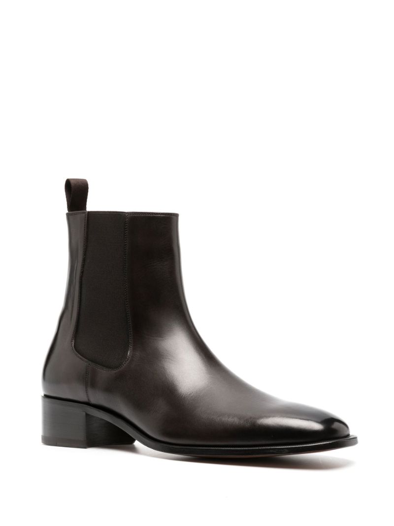 Brown Alec Leather Chelsea Boots