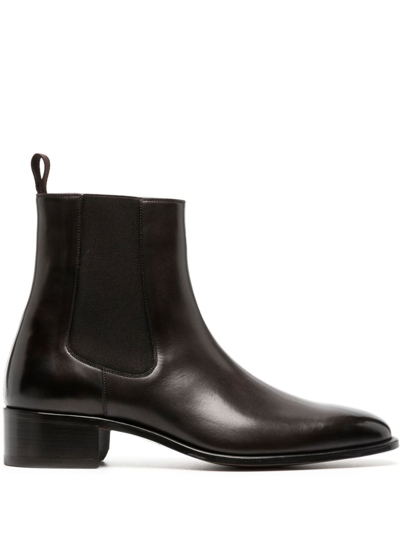Brown Alec Leather Chelsea Boots