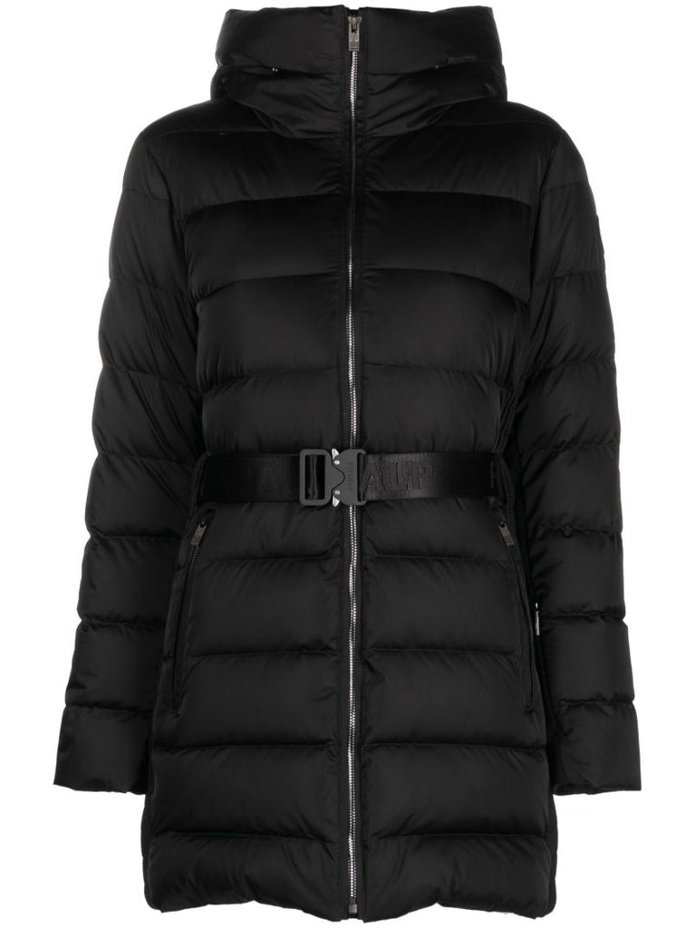 Black Rejina Quilted Ski Jacket