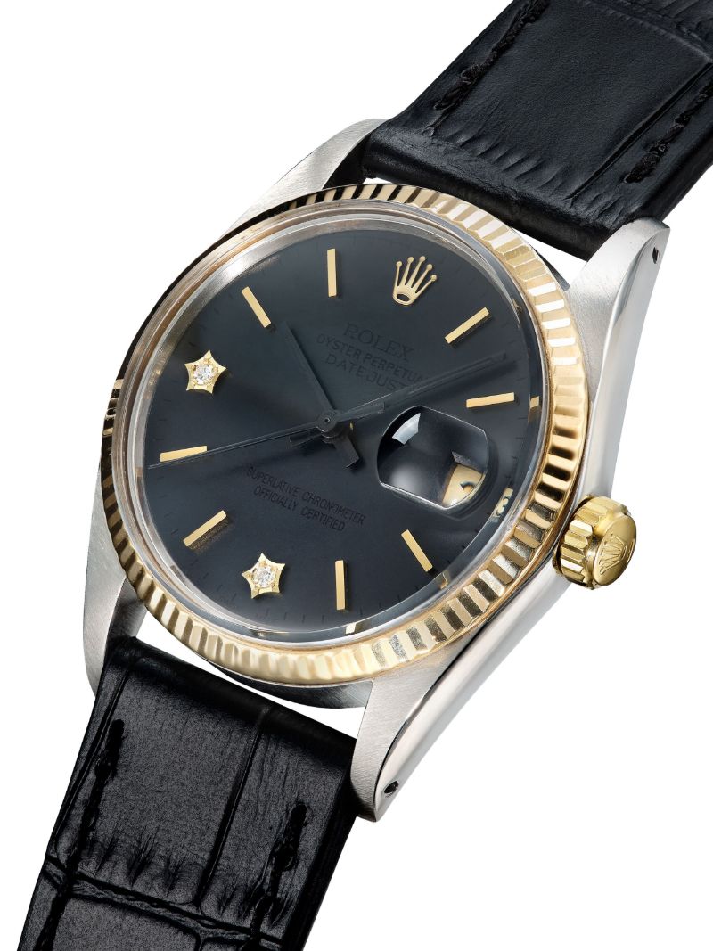 Reworked Vintage Stainless Steel Rolex Datejust Watch