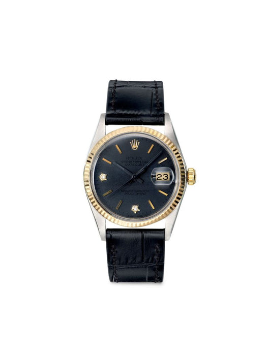 Reworked Vintage Stainless Steel Rolex Datejust Watch
