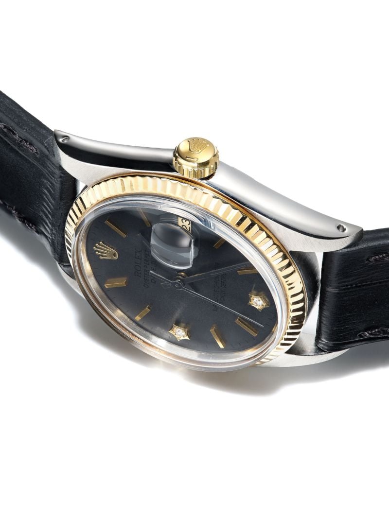 Reworked Vintage Stainless Steel Rolex Datejust Watch