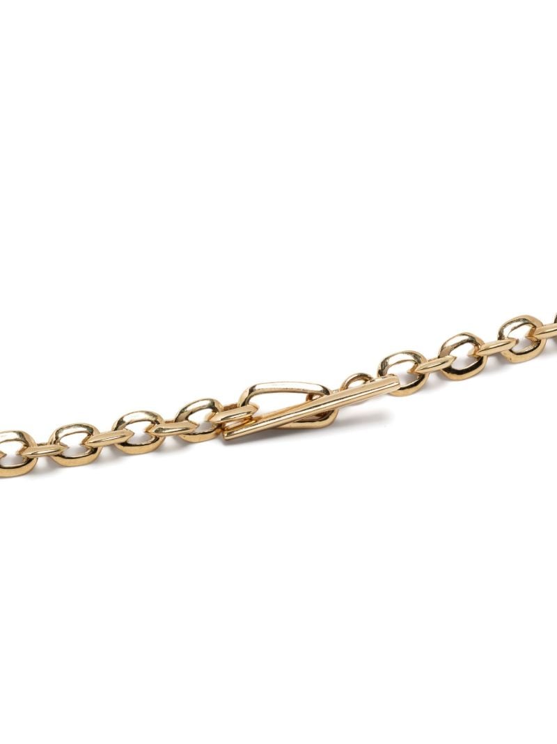 18k Yellow Gold Xs Knife Edge Diamond Necklace