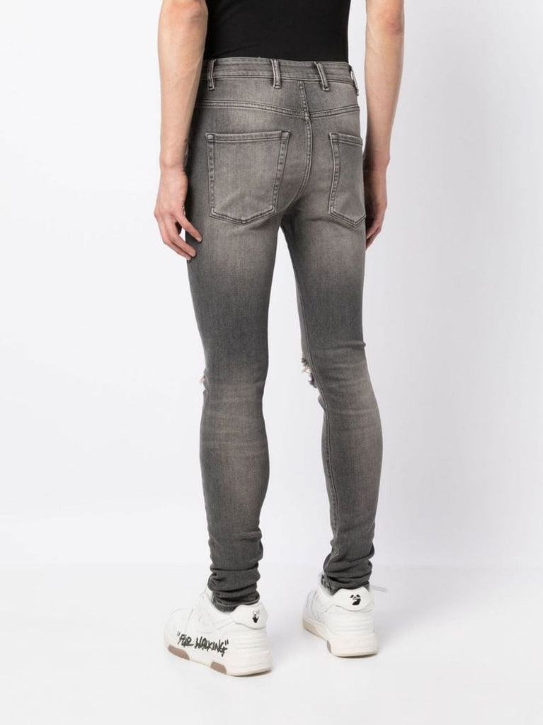 Grey Ripped Skinny Jeans