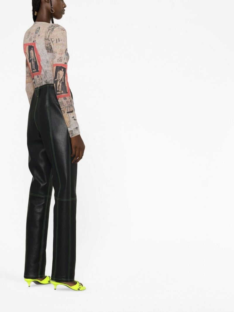Neutral Basquiat Edition Big Shoes Printed Top