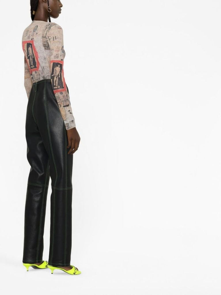 Neutral Basquiat Edition Big Shoes Printed Top