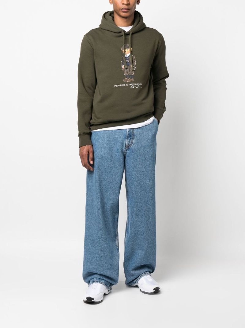 Green Polo Bear Hoodie