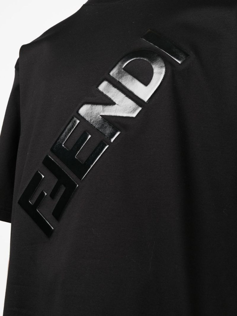 Black Logo Cotton T-shirt
