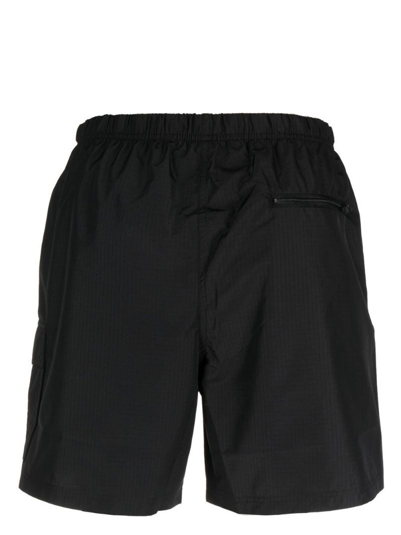 Black Industrial-strap Swim Shorts