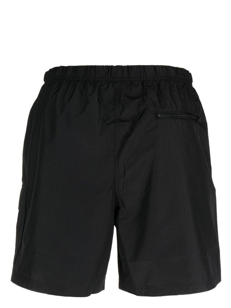 Black Industrial-strap Swim Shorts