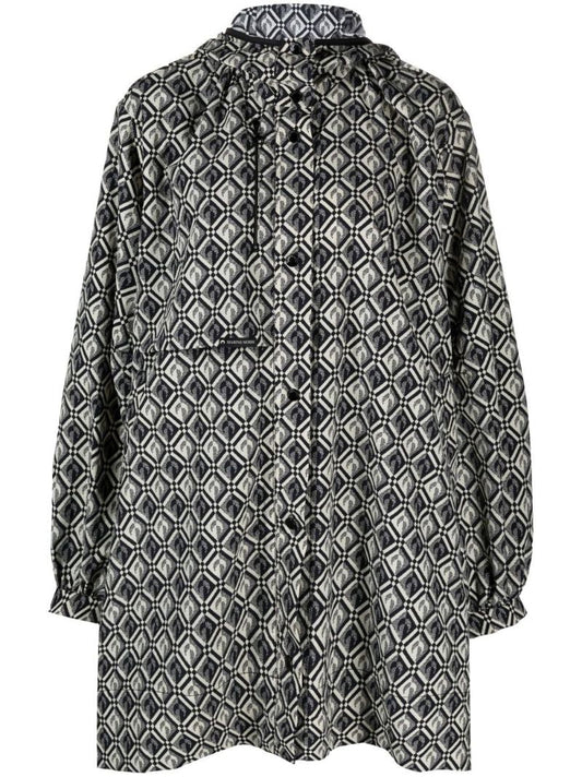 Black Moon Diamant A-line Windbreaker Jacket