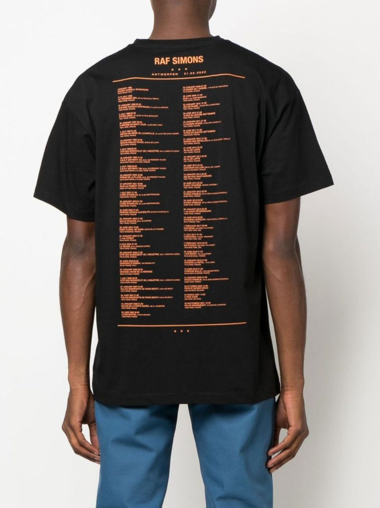 Black Slogan Print Cotton T-shirt