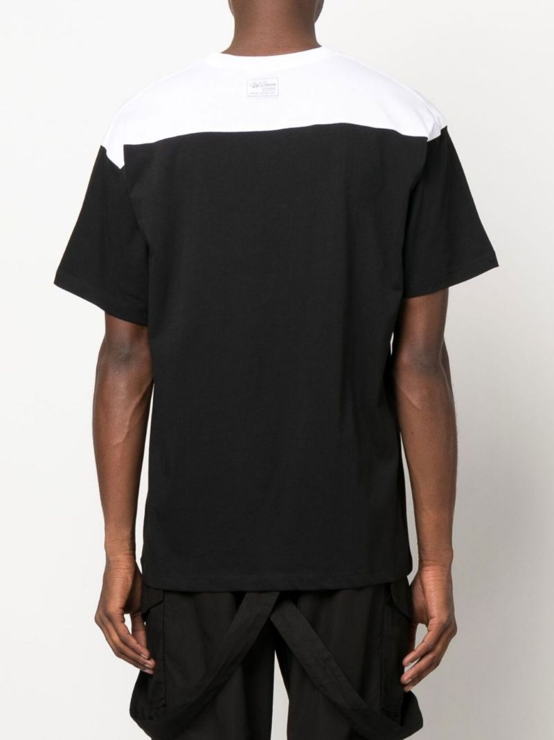 Black Ghost Host Two-tone Cotton T-shirt