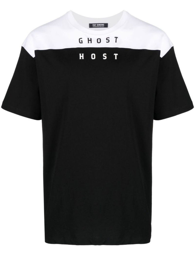 Black Ghost Host Two-tone Cotton T-shirt