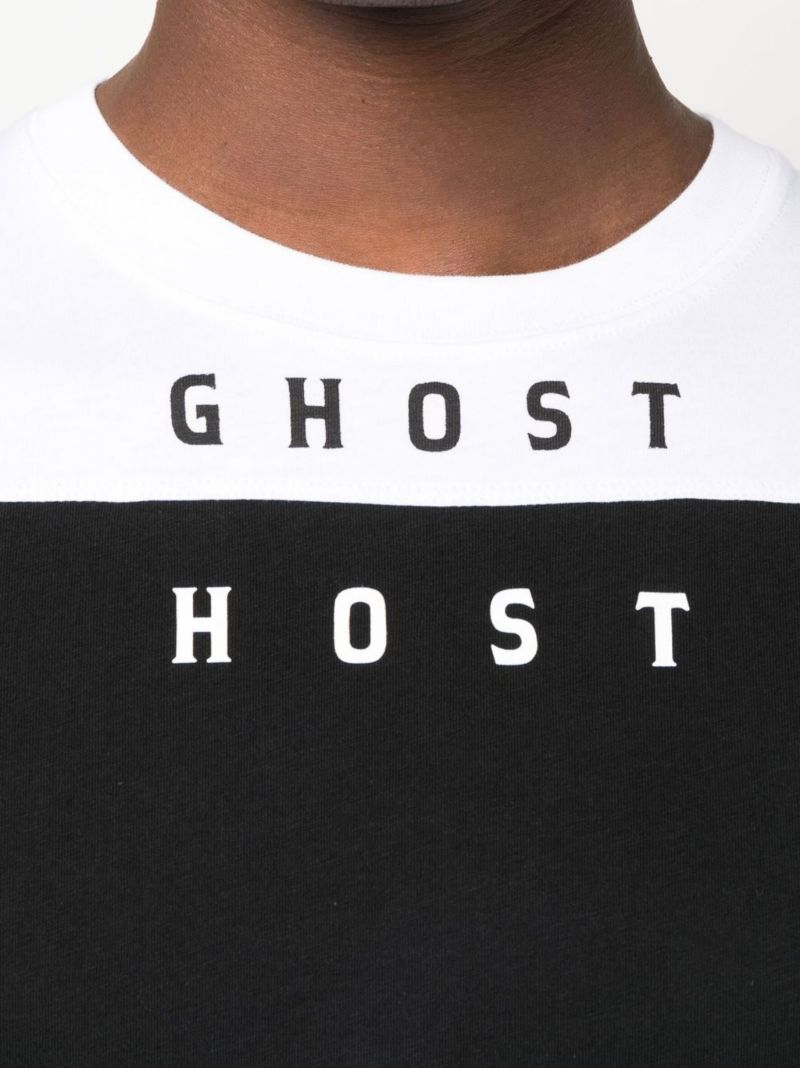 Black Ghost Host Two-tone Cotton T-shirt