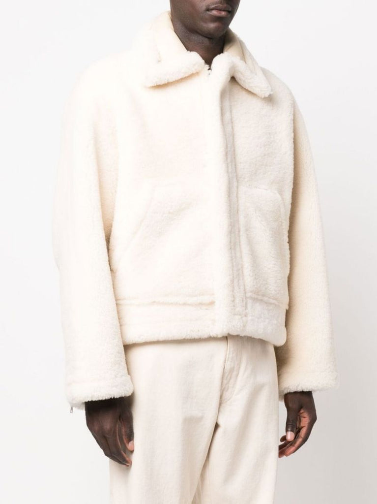 White Le Manteau Pastre Shearling Jacket