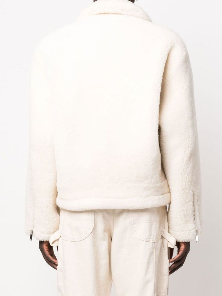 White Le Manteau Pastre Shearling Jacket