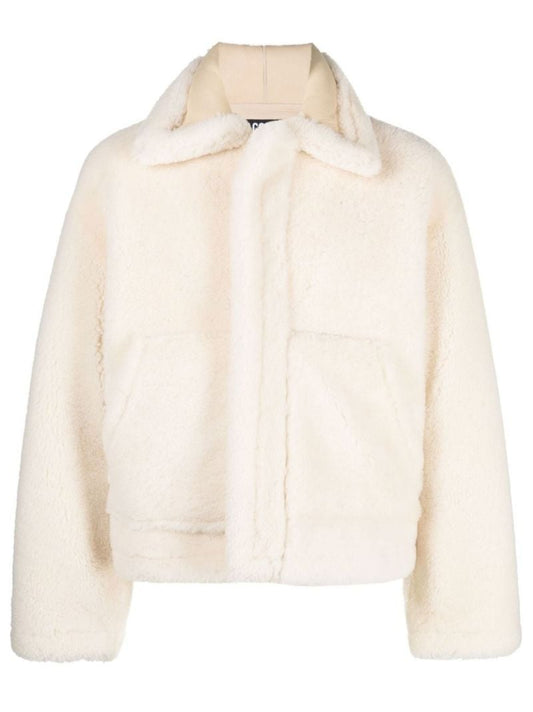 White Le Manteau Pastre Shearling Jacket