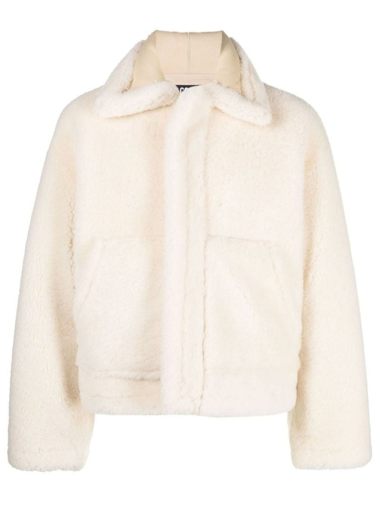 White Le Manteau Pastre Shearling Jacket