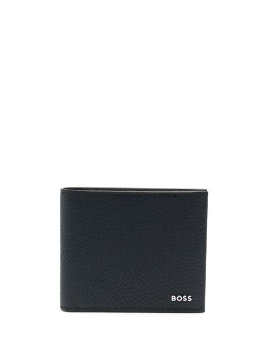 Blue Logo Plaque Wallet
