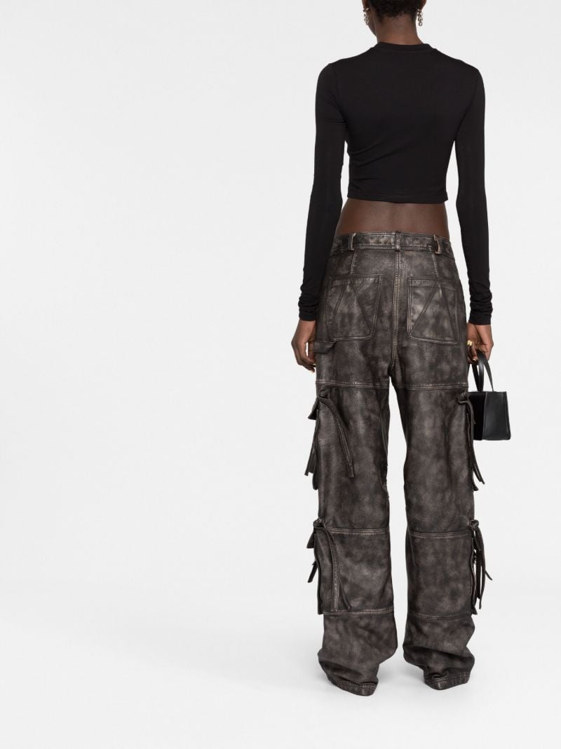 Black Cut-out Crop Top
