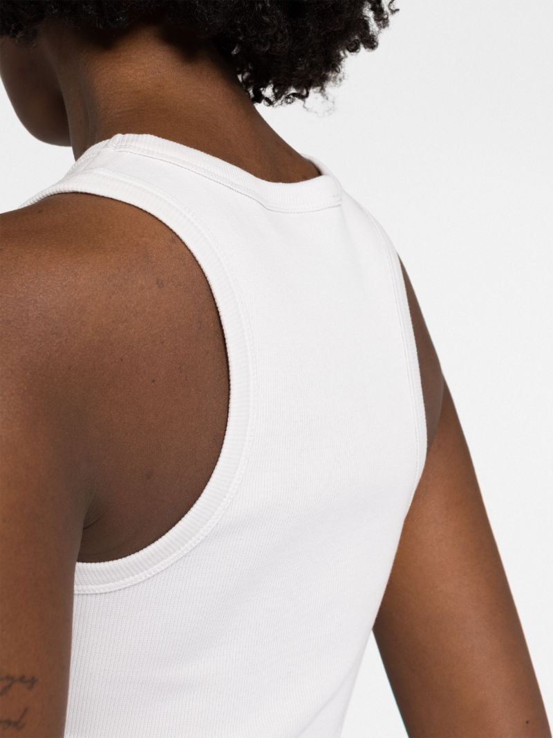 White Am I a Cotton Tank Top